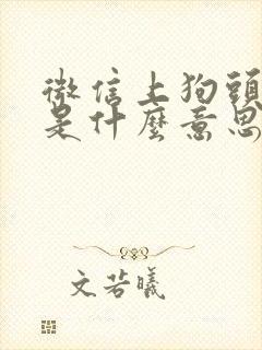 微信上狗头表情是什么意思