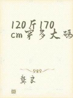 120斤170cm穿多大码衣服