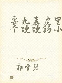 睾丸表皮里面有个硬硬的小疙瘩