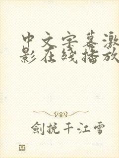 中文字幕激情电影在线播放一二三区