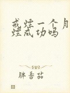 戒烟一个月算戒烟成功吗