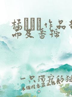 橘メアリ作品封面及番号