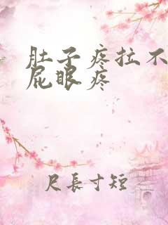 肚子疼拉不出屎屁眼疼