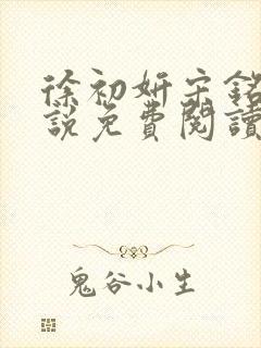 徐初妍宋铭安小说免费阅读最新章节