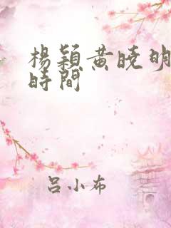 杨颖黄晓明结婚时间