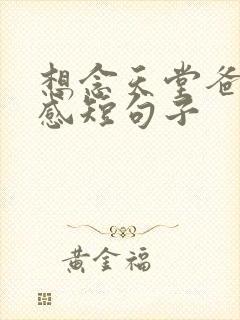 想念天堂爸爸伤感短句子