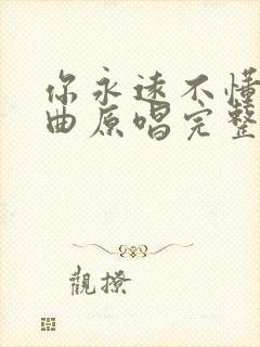 你永远不懂我歌曲原唱完整版