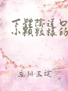 下体阴道口处有小颗粒样的肉粒