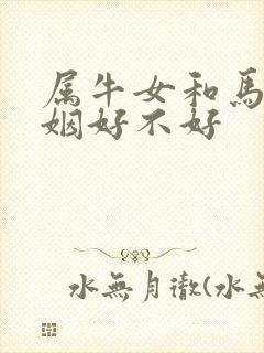 属牛女和马男婚姻好不好
