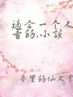 适合一个人偷偷看的,小说