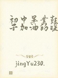 初中毕业鼓励孩子加油的暖心话语