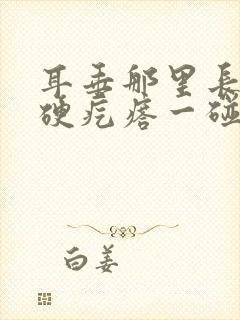 耳垂那里长了个硬疙瘩一碰就疼