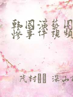 韩国演艺圈最悲惨事件视频