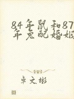 84年鼠和87年兔配婚姻好不好