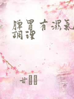 脾胃有湿气如何调理