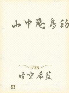山中飞鸟的诗句
