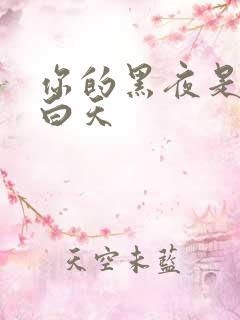 你的黑夜是我的白天