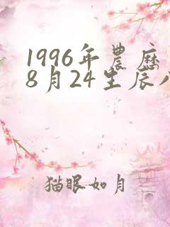 1996年农历8月24生辰八字
