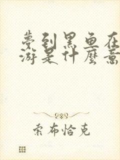 梦到黑鱼在水里游是什么意思