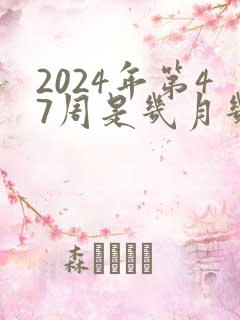 2024年第47周是几月几号