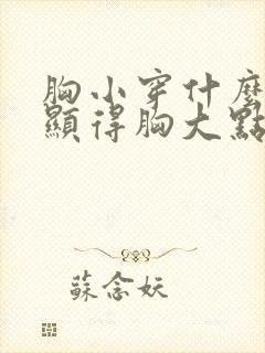 胸小穿什么衣服显得胸大点