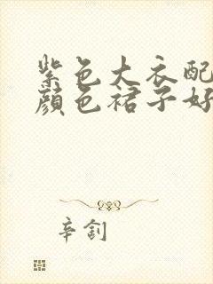 紫色大衣配什么颜色裙子好看