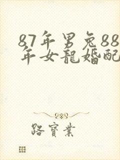 87年男兔88年女龙婚配