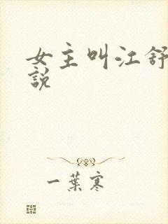 女主叫江舒的小说