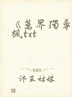 《万界独尊》林枫txt