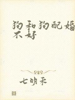 狗和狗配婚姻好不好