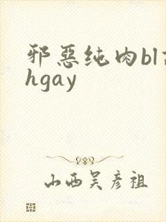 邪恶纯肉bl高hgay