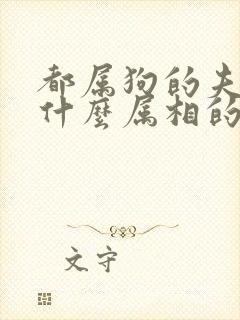 都属狗的夫妻生什么属相的宝宝好