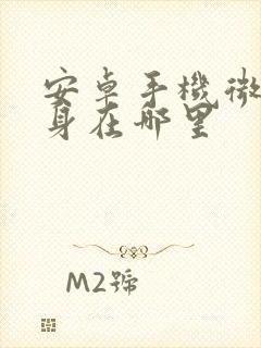 安卓手机微信分身在哪里