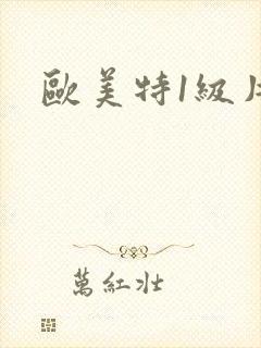 欧美特1级片
