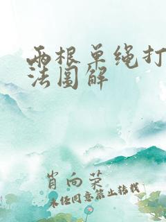 两根单绳打结方法图解