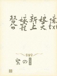 替嫁新娘亿万老公宠上天txt