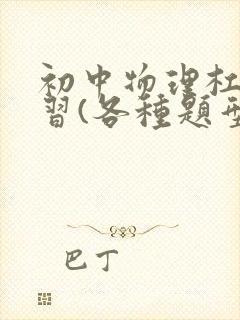 初中物理杠杆练习(各种题型)