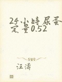 24小时尿蛋白定量0.52