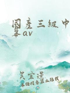 国产三级中文字幕av