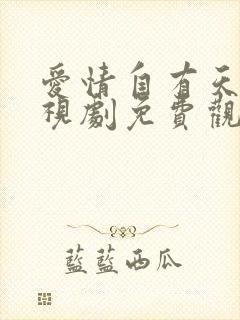 爱情自有天意电视剧免费观看全集