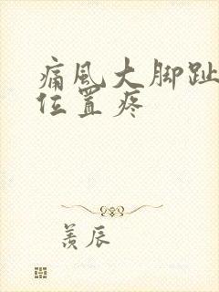 痛风大脚趾哪个位置疼