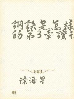 钢铁是怎样炼成的第3章读后感悟