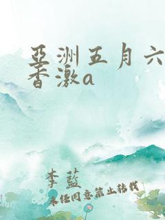 亚洲五月六月丁香激a