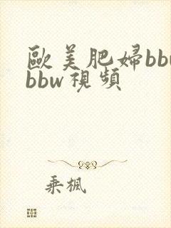 欧美肥妇bbwbbw视频