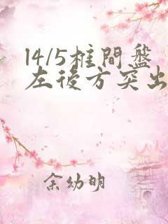 l4/5椎间盘左后方突出