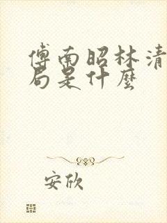 傅南昭林清大结局是什么