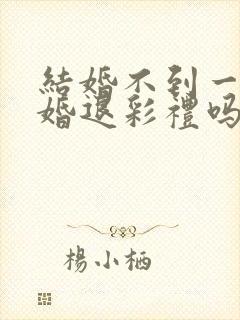 结婚不到一年离婚退彩礼吗