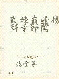 武炼巅峰杨开最新章节阅