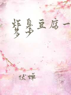 炸臭豆腐一天挣多少