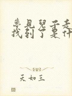 梦见儿子走丢又找到了是什么征兆